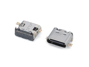 TYPE-C 16P母座板上前貼后插